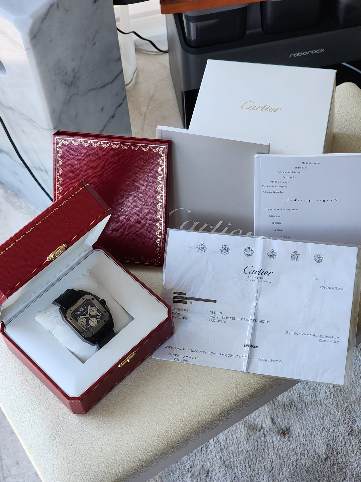 Cartier Santos XL 100 Chrono W2020004 'Oversized Chronograph'
