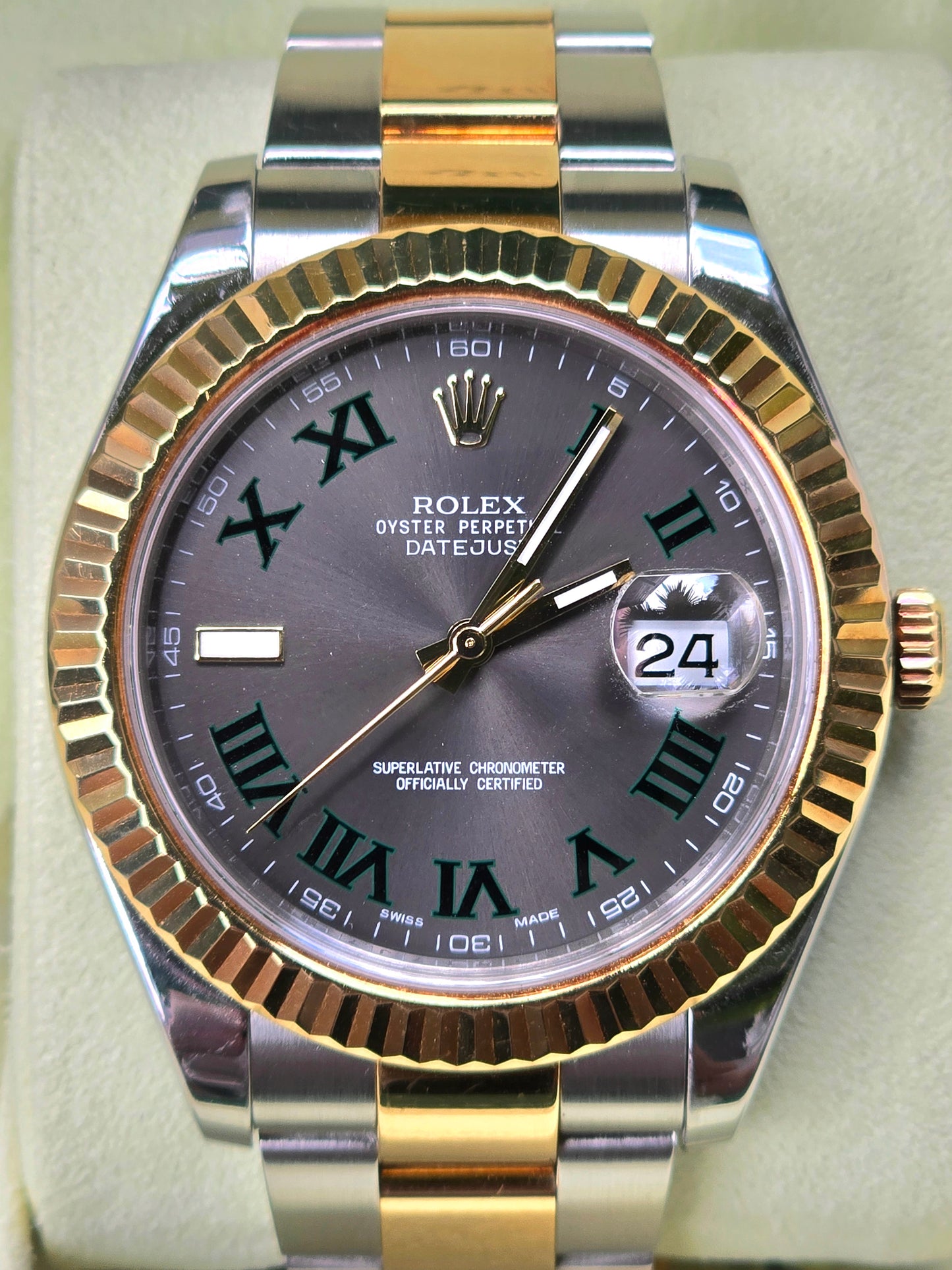 Rolex Datejust 116333 'Wimbledon' Two-Tone
