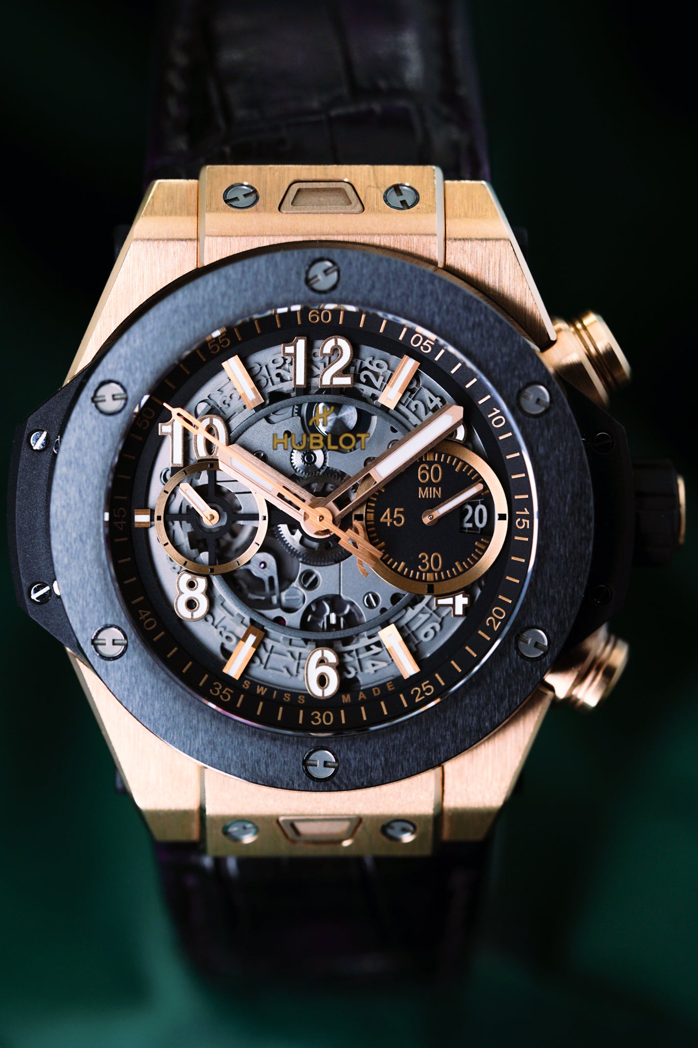 Hublot Big Bang Unico 421.OM.1180.RX King Gold 44mm Black Ceramic