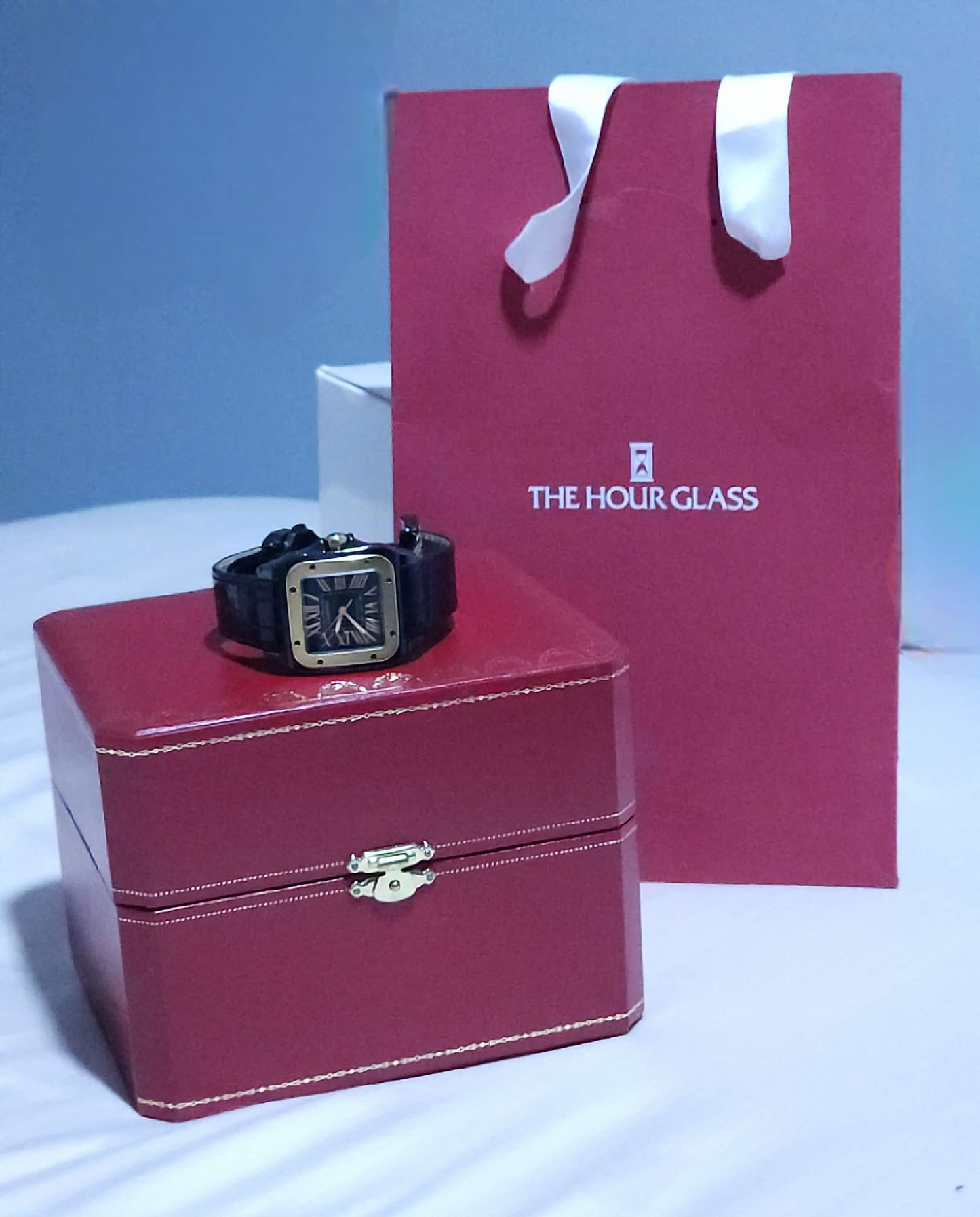 Cartier Santos 100 Rose Gold DLC M size (W2020007)