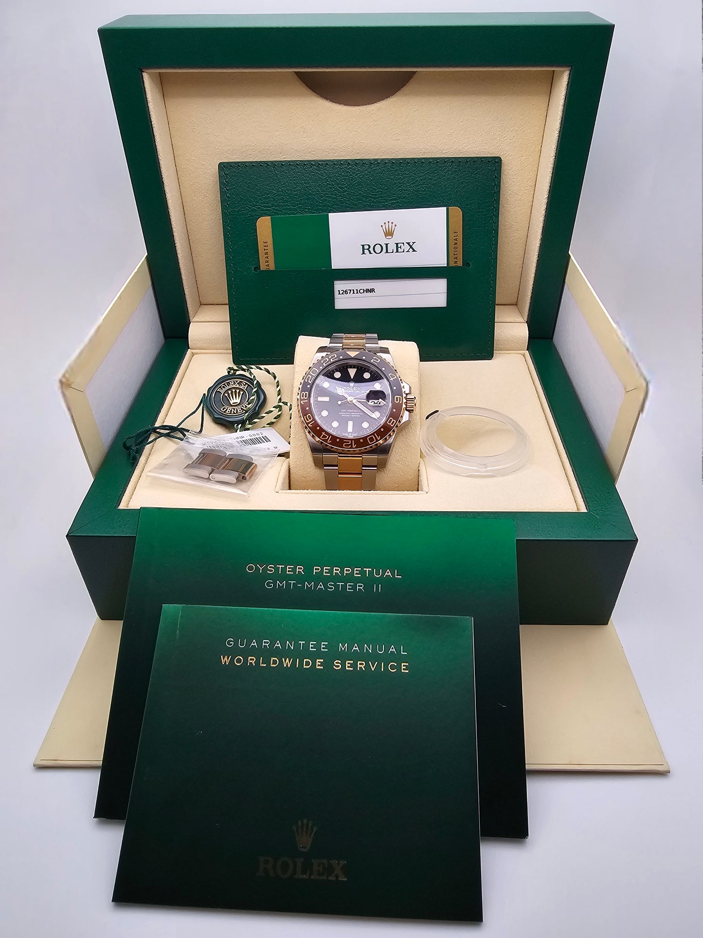 ROLEX GMT-MASTER II 126711CHNR "ROOT BEER" EVEROSE ROLESOR