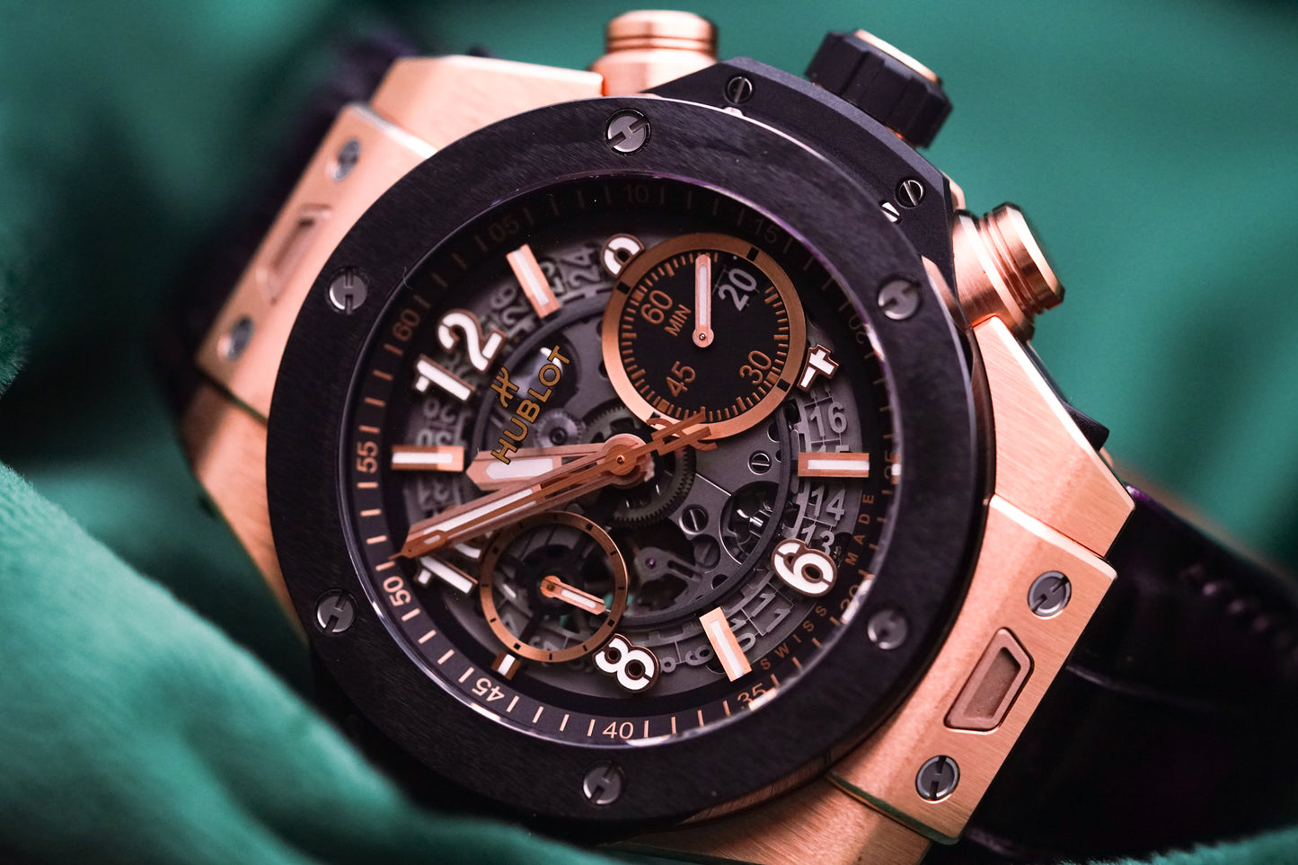 Hublot Big Bang Unico 421.OM.1180.RX King Gold 44mm Black Ceramic