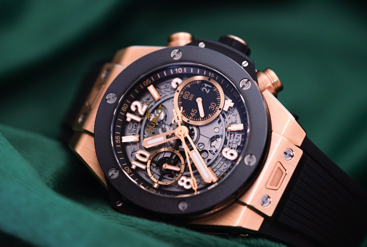 Hublot Big Bang Unico King Gold 42mm Black Ceramic Ref. 441.OM.1181.RX