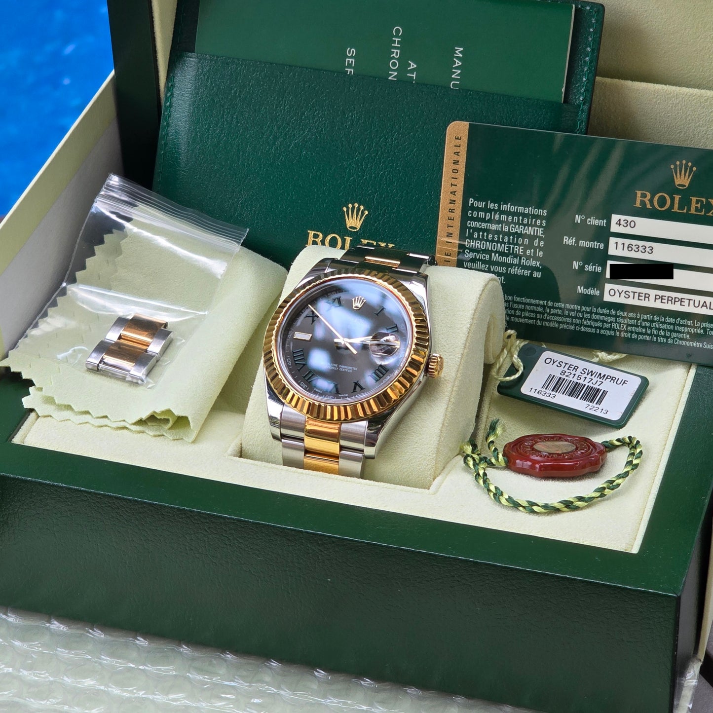 Rolex Datejust 116333 'Wimbledon' Two-Tone
