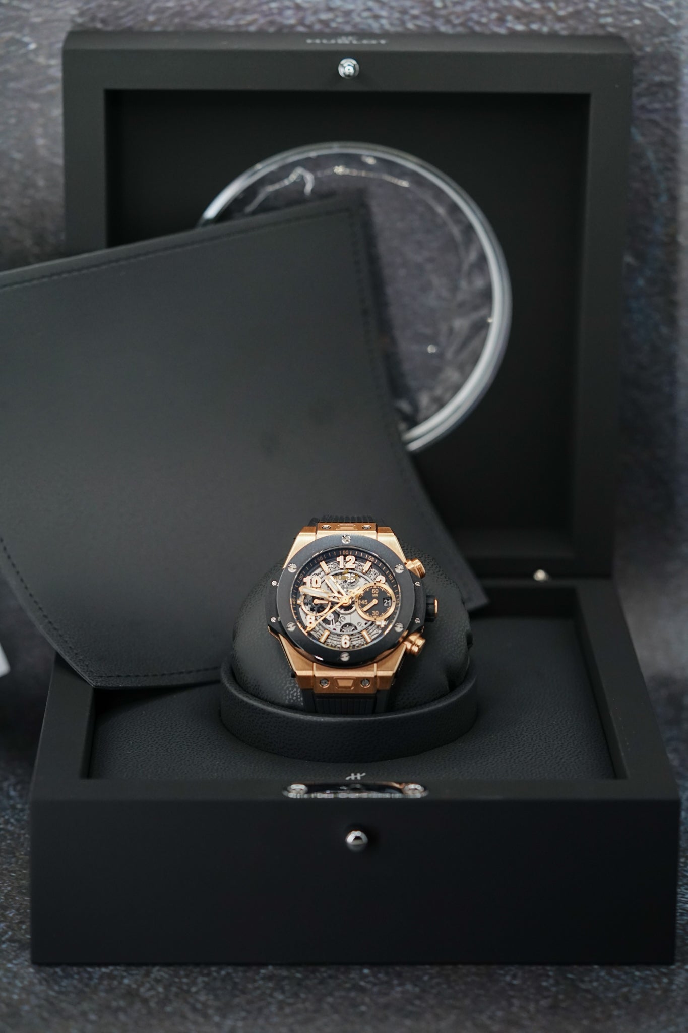 Hublot Big Bang Unico King Gold 42mm Black Ceramic Ref. 441.OM.1181.RX