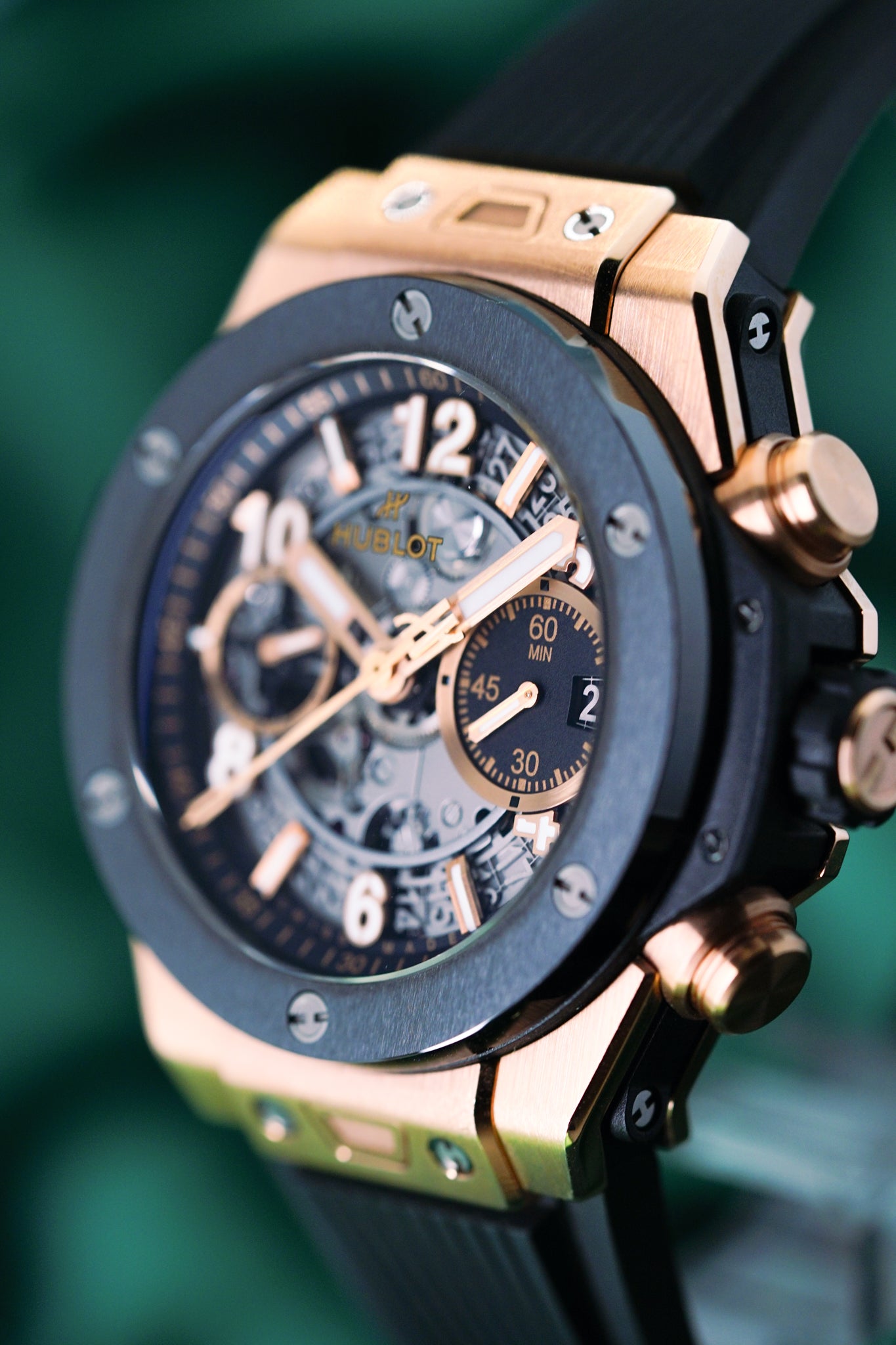 Hublot Big Bang Unico King Gold 42mm Black Ceramic Ref. 441.OM.1181.RX