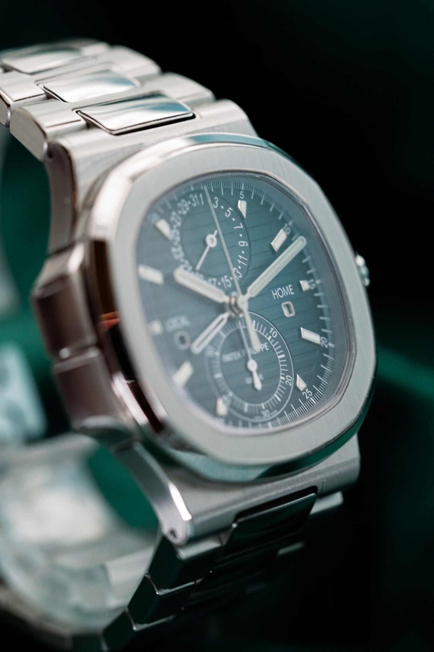 Patek Philippe Nautilus 5990/1A-011 'Tropical Blue' Travel Time, Dual Time Chronograph