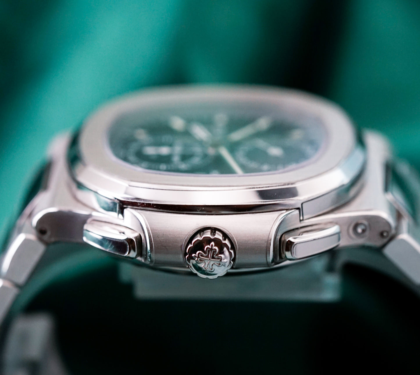 Patek Philippe Nautilus 5990/1A-011 'Tropical Blue' Travel Time, Dual Time Chronograph
