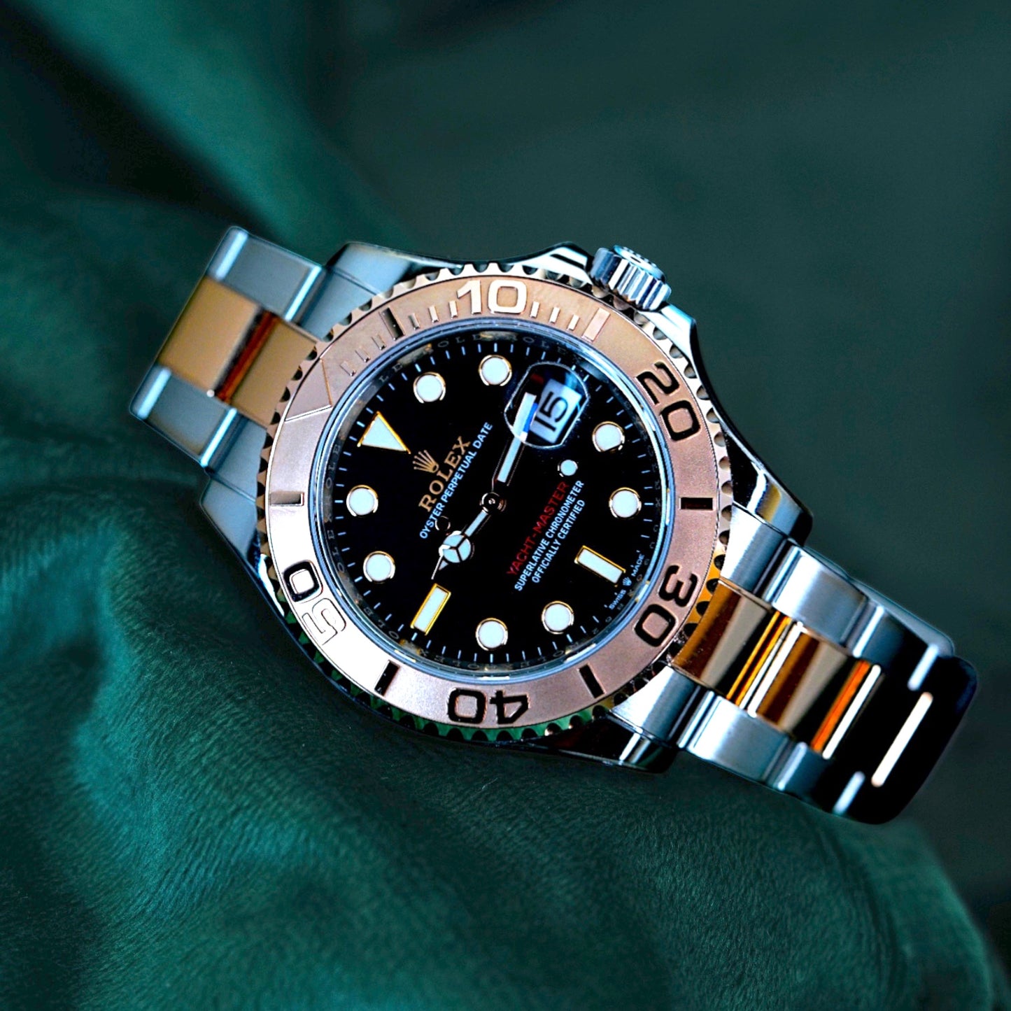 Rolex Yacht-Master 40 Two-Tone EVEROSE GOLD LNIB COMPLETE Protective Stickered 40m Reference 126621