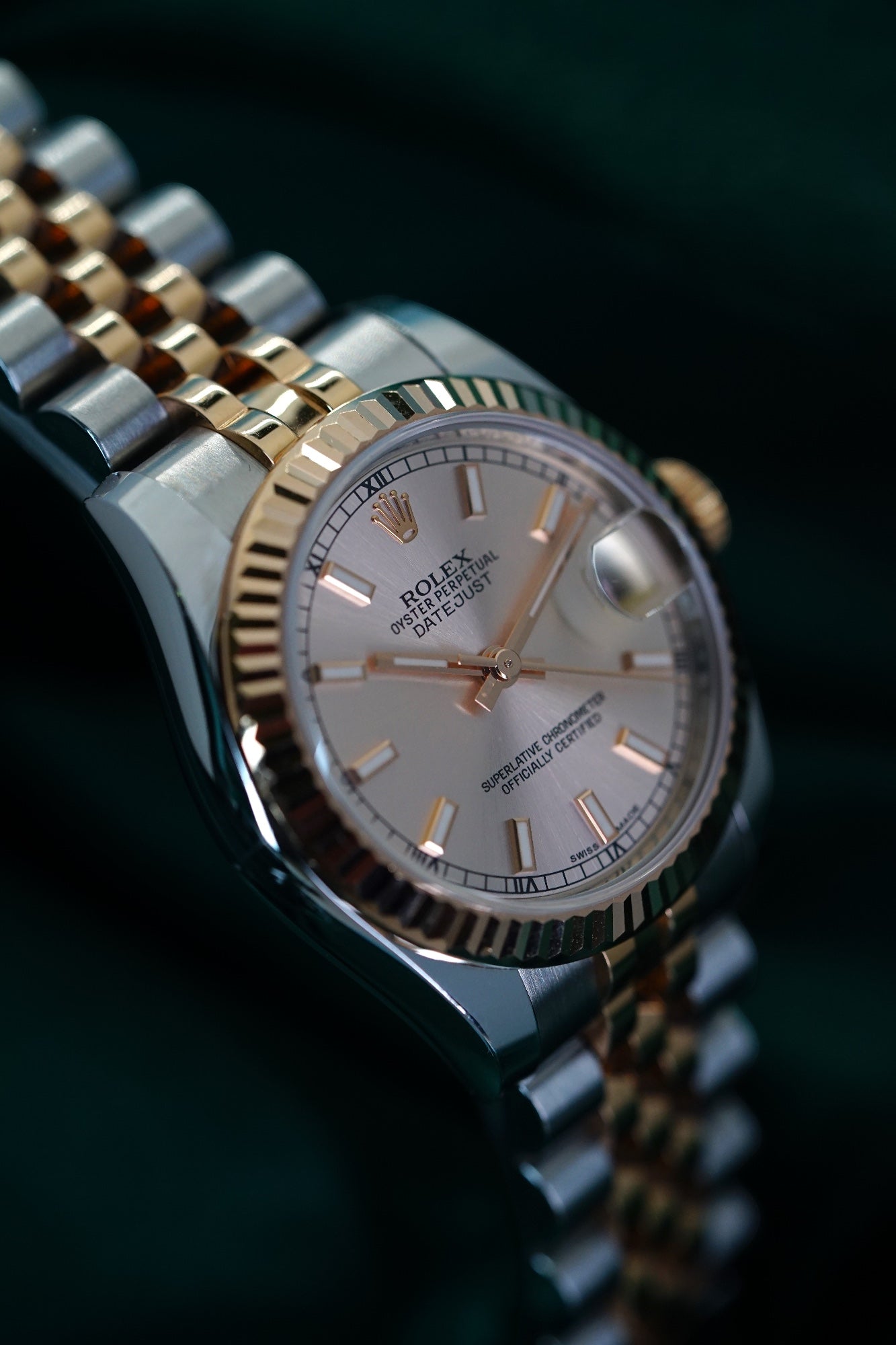 Rolex Datejust 31 FULL SET Ladies Pink Dial Two-tone Everose 18c Fluted Bezel 178271