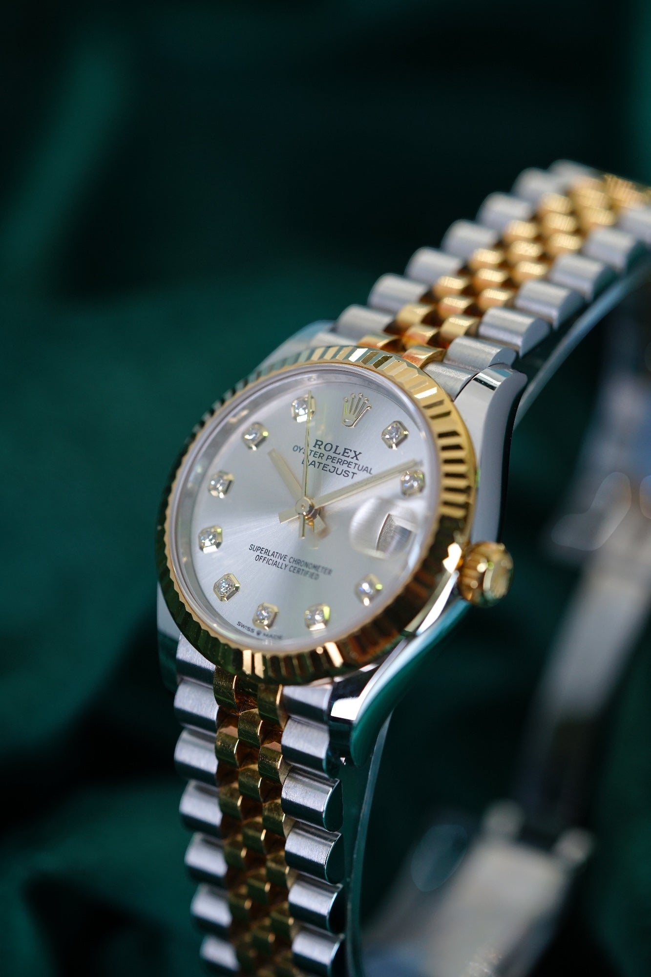 Rolex Datejust 31mm Two-Tone Yellow Gold 10P Diamond 18 carat Gold COMPLETE 278273