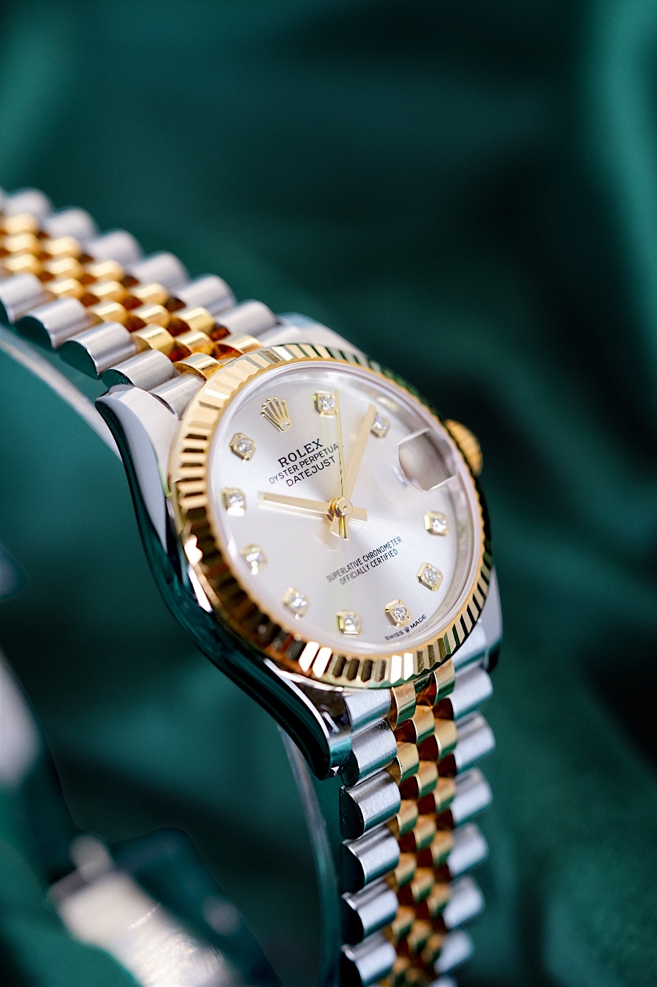 Rolex Datejust 31mm Two-Tone Yellow Gold 10P Diamond 18 carat Gold COMPLETE 278273