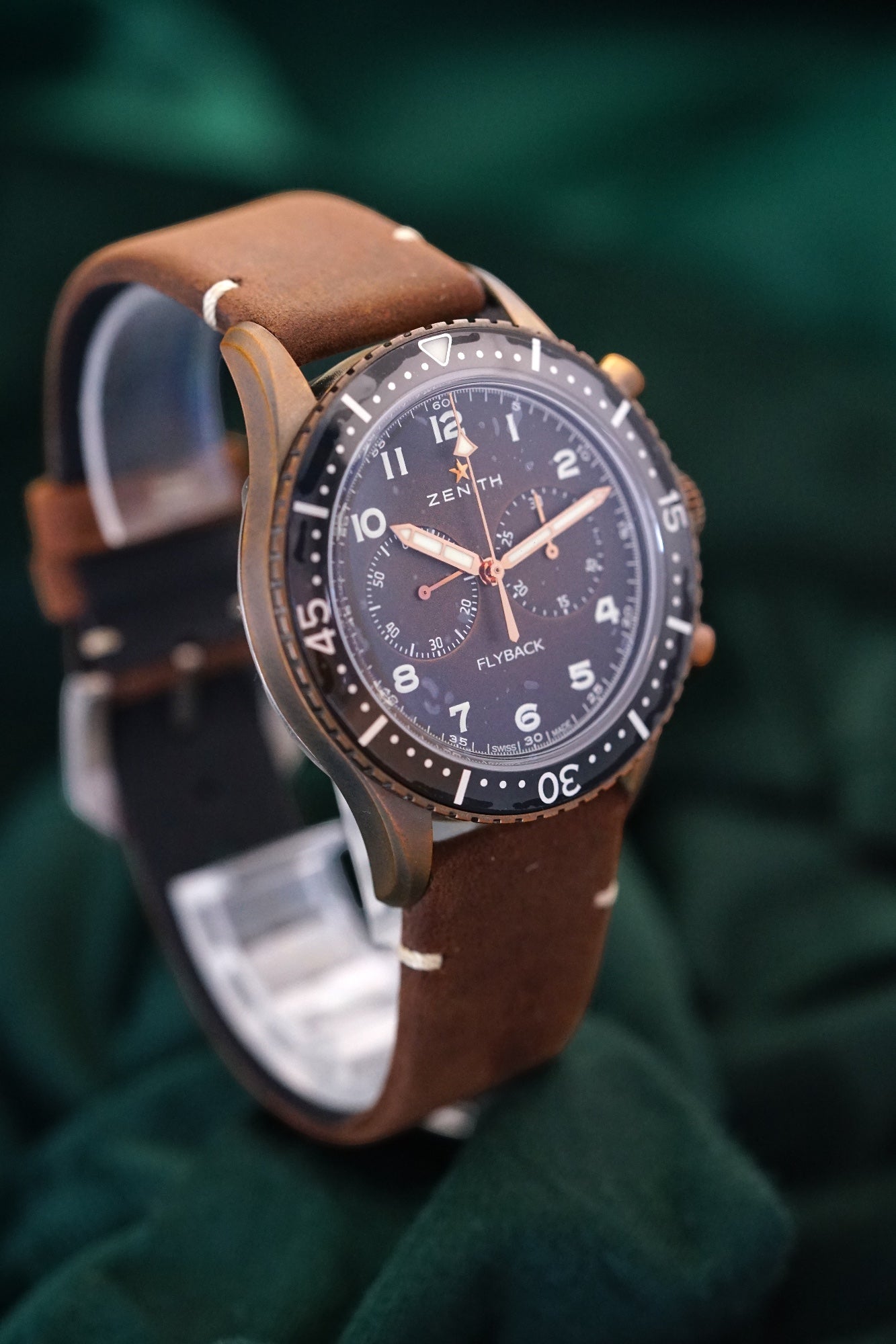 Zenith Pilot Cronometro Tipo Cp-2 Flyback NEW ProPilot Bronze CP-2 El Primero SPORT Chronomaster Defy 29.2240.405/18.C801