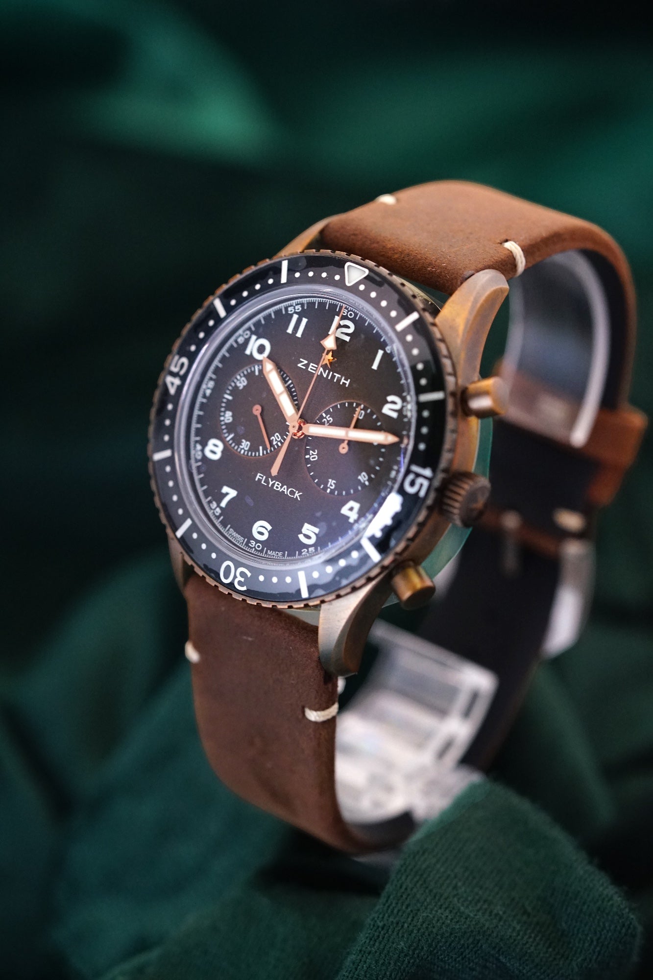 Zenith Pilot Cronometro Tipo Cp-2 Flyback NEW ProPilot Bronze CP-2 El Primero SPORT Chronomaster Defy 29.2240.405/18.C801