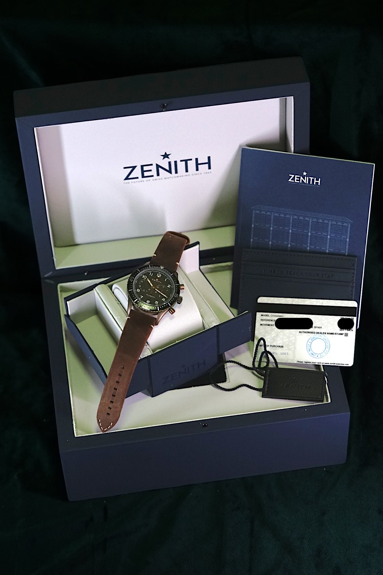 Zenith Pilot Cronometro Tipo Cp-2 Flyback NEW ProPilot Bronze CP-2 El Primero SPORT Chronomaster Defy 29.2240.405/18.C801