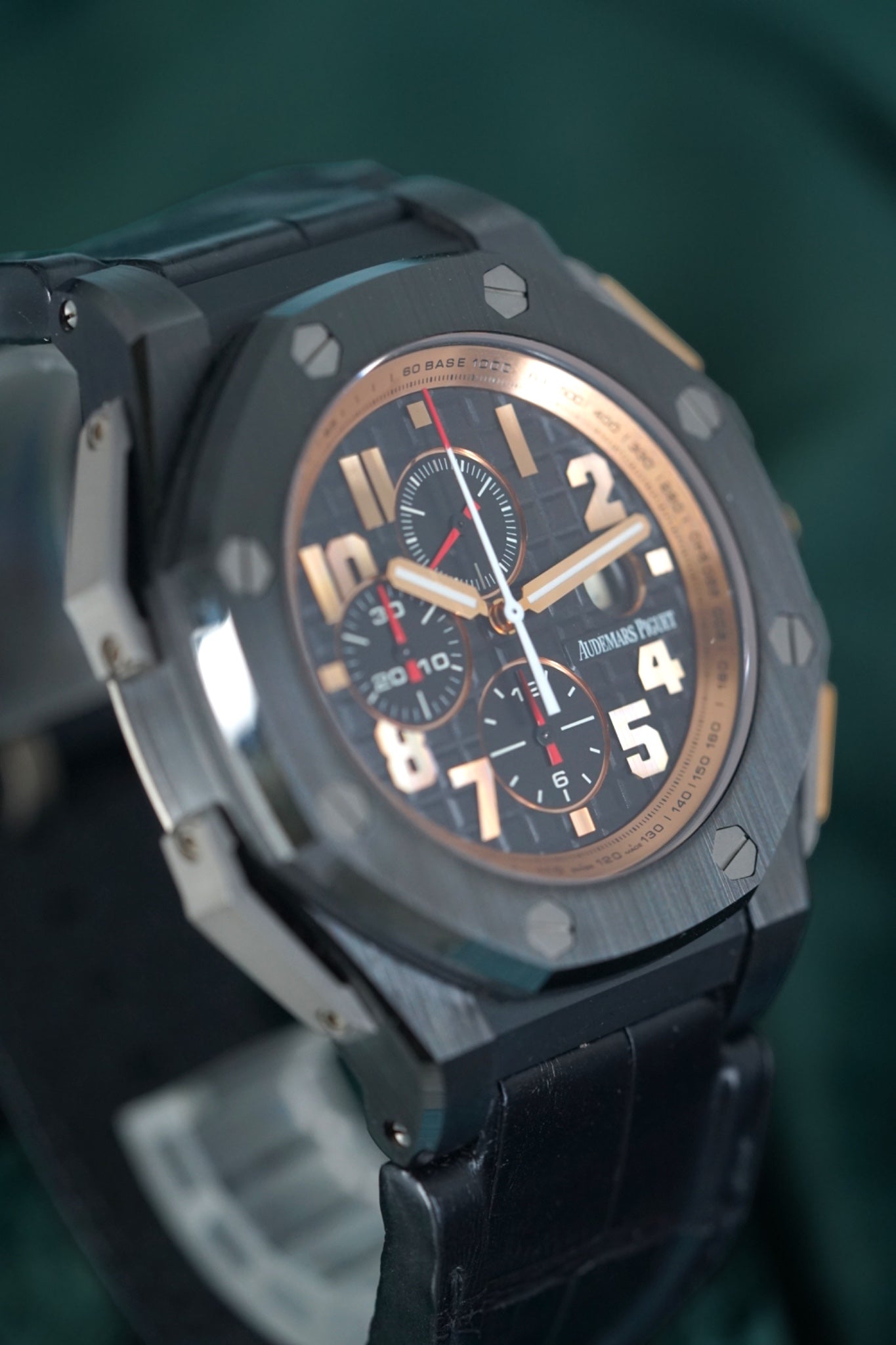 Audemars Piguet Royal Oak Offshore ARNOLD SCHWARZENEGGER THE LEGACY 26378IO.OO.A001KE.01 Finalé 'THE LEGACY' Limited Edition ROSE GOLD BLACK CERAMIC timepiece