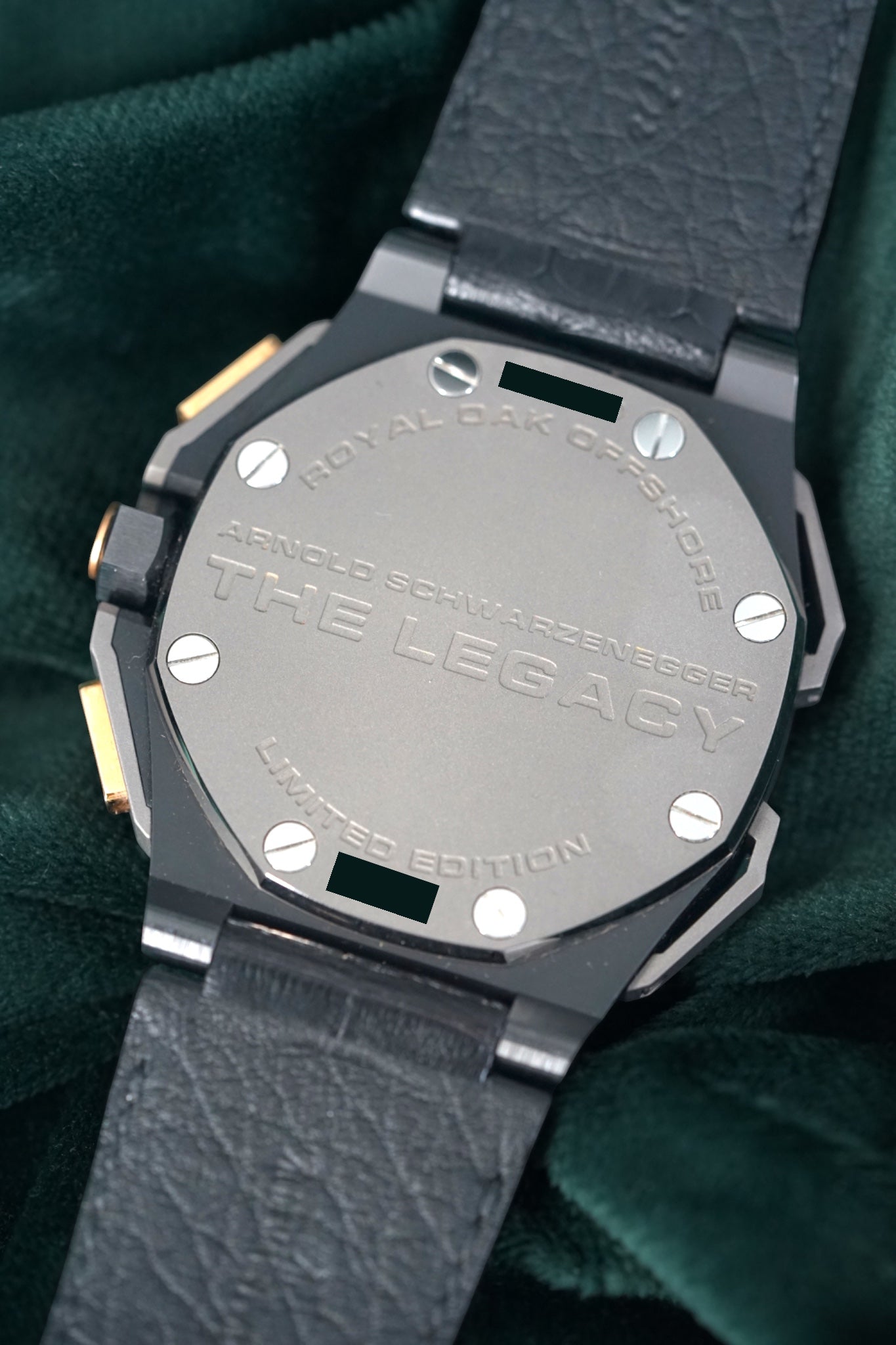 Audemars Piguet Royal Oak Offshore ARNOLD SCHWARZENEGGER THE LEGACY 26378IO.OO.A001KE.01 Finalé 'THE LEGACY' Limited Edition ROSE GOLD BLACK CERAMIC timepiece