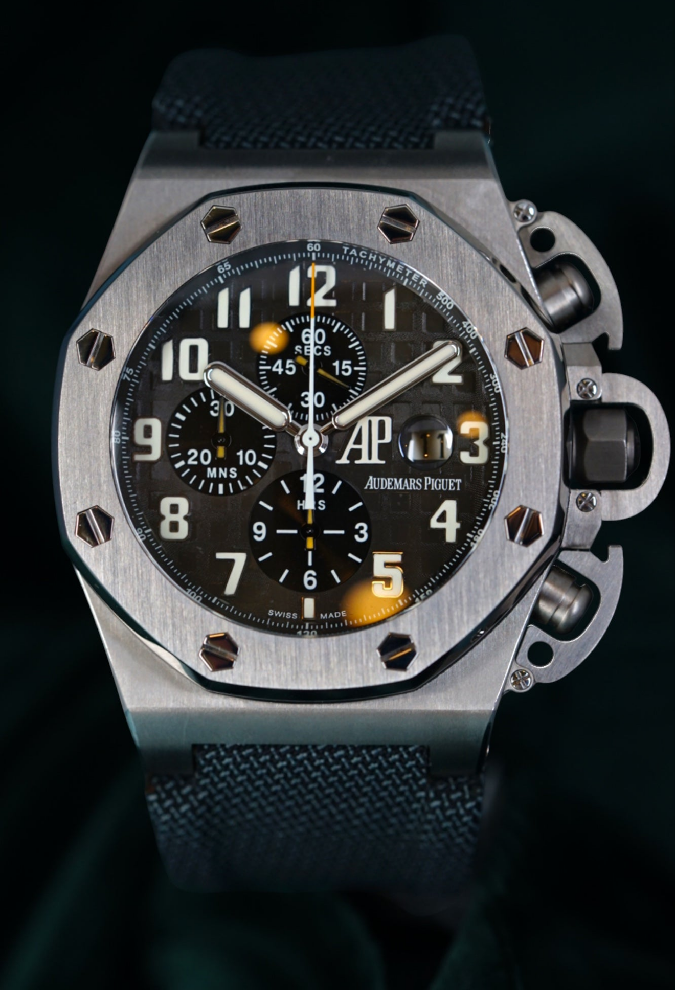 Audemars Piguet Royal Oak Offshore Chronograph T3 Most 'badass' Royal Oak Ever. 250 Collector's Gem Limited Edition, Titanium Chronograph Wristwatch With Date