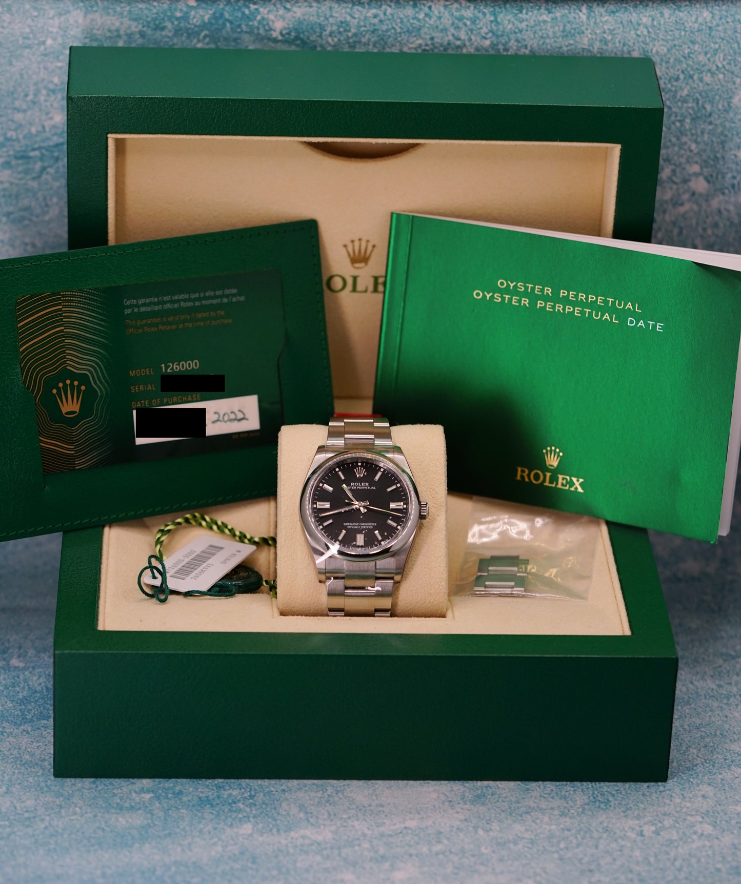 Rolex Oyster Perpetual 36 Black 2022 Unworn