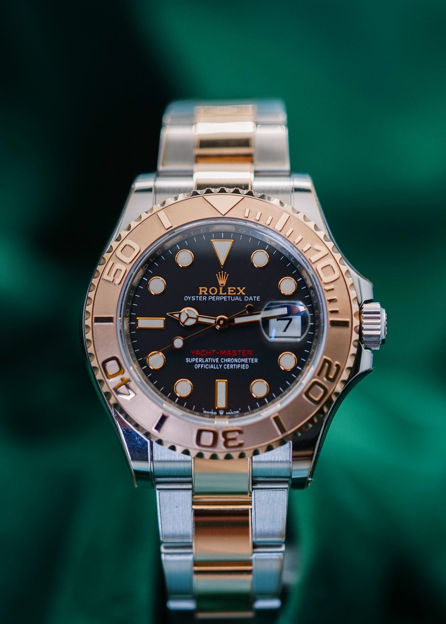 Rolex Yacht-Master 40 Two-Tone EVEROSE GOLD LNIB COMPLETE Protective Stickered 40m Reference 126621