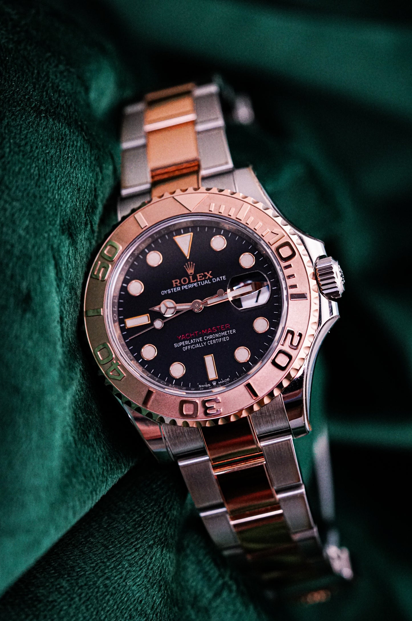 Rolex Yacht-Master 40 Two-Tone EVEROSE GOLD LNIB COMPLETE Protective Stickered 40m Reference 126621