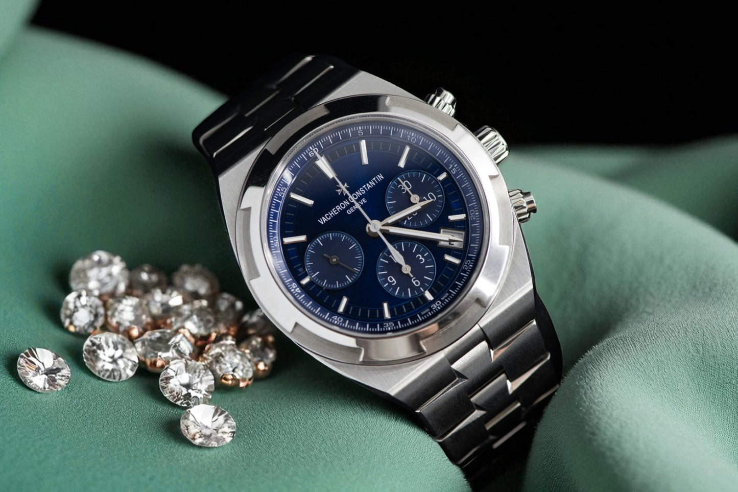 Vacheron Constantin Overseas Chronograph VC Overseas 5500V Blue Dial Chronograph Automatic