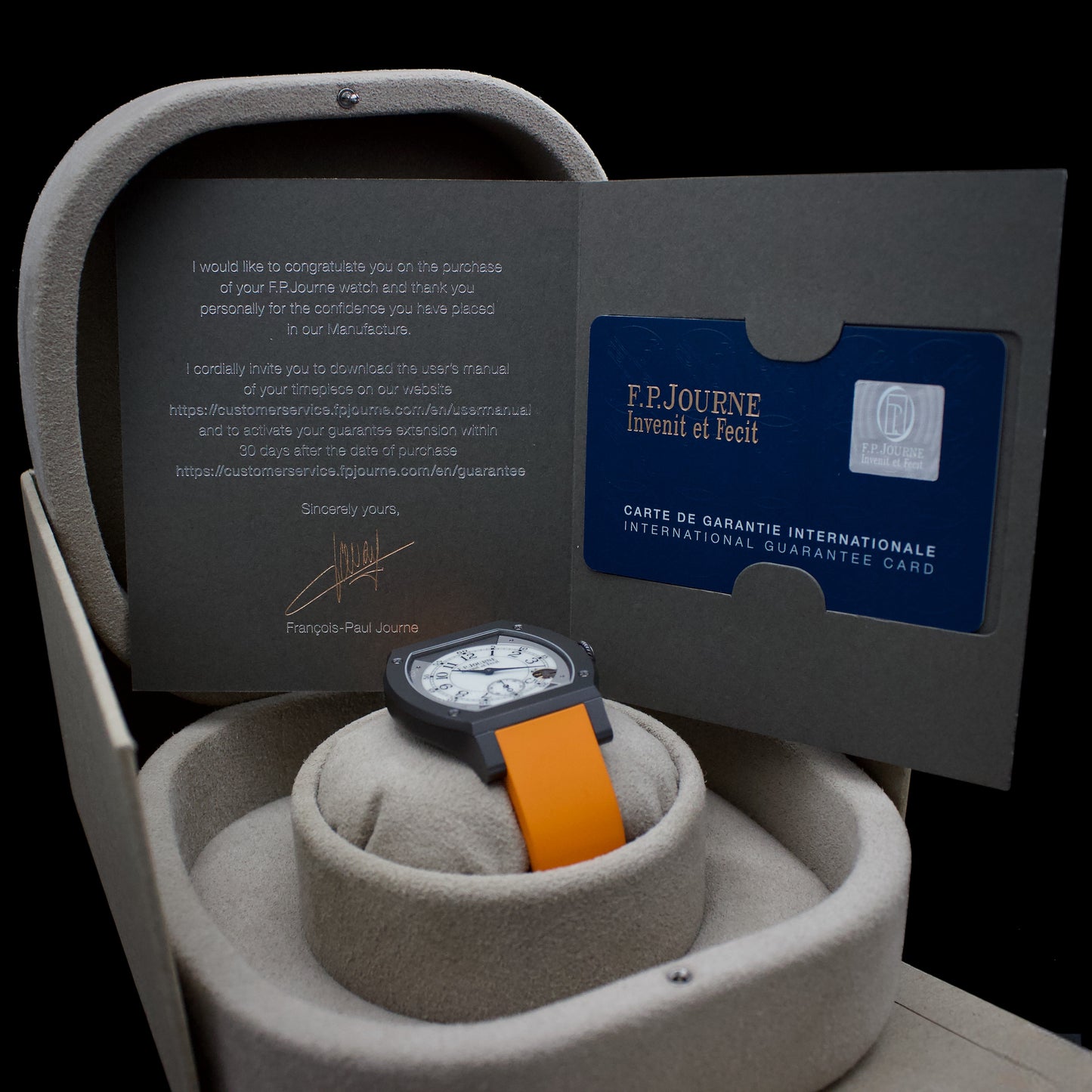 F.p. Journe Élégante, Ref. 48t | a Rare Titalyt 48mm 'sleep-mode' Automatic Sports Watch, a Complete Set