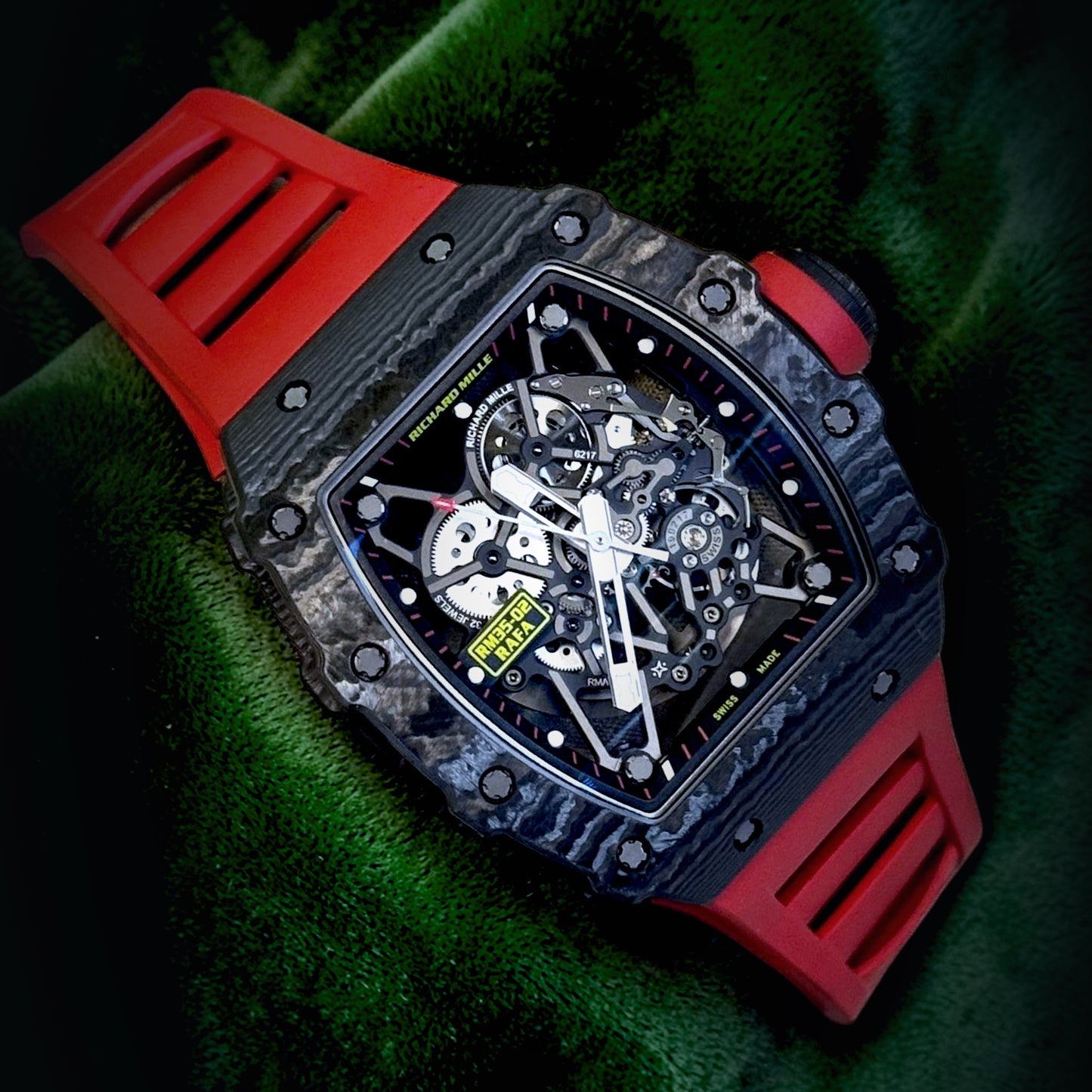 Richard Mille | Ref RM 35-02 | A Black Carbon TPT "Rafael Nadal" Automatic Wristwatch