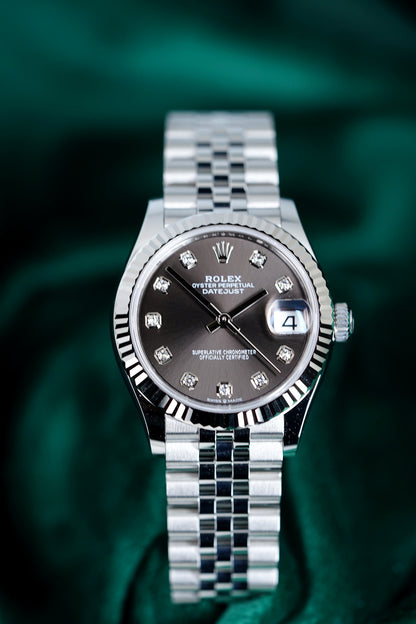 Rolex Datejust | Reference 278274 | A White Rolesor Automatic Diamond-Set Datejust 31 Wristwatch