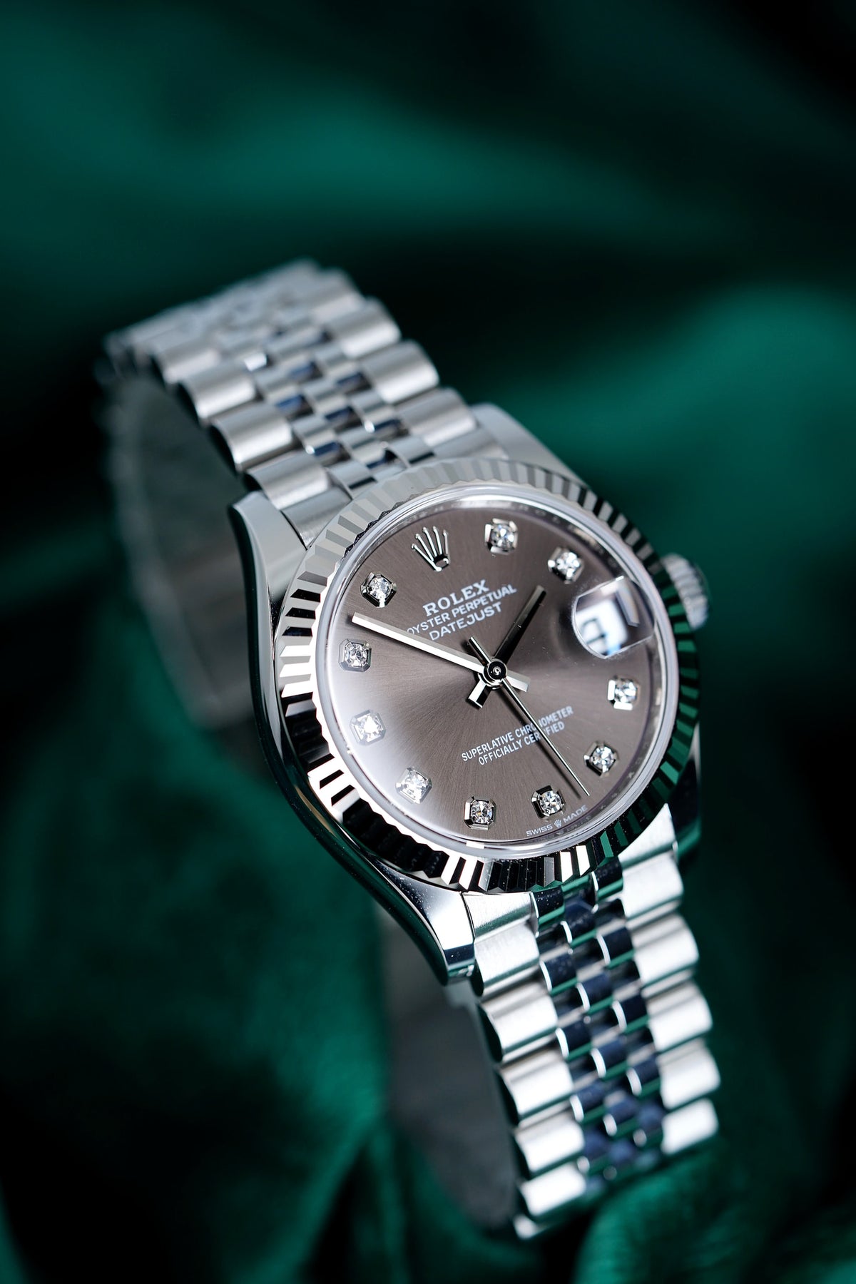 Rolex Datejust | Reference 278274 | A White Rolesor Automatic Diamond-Set Datejust 31 Wristwatch