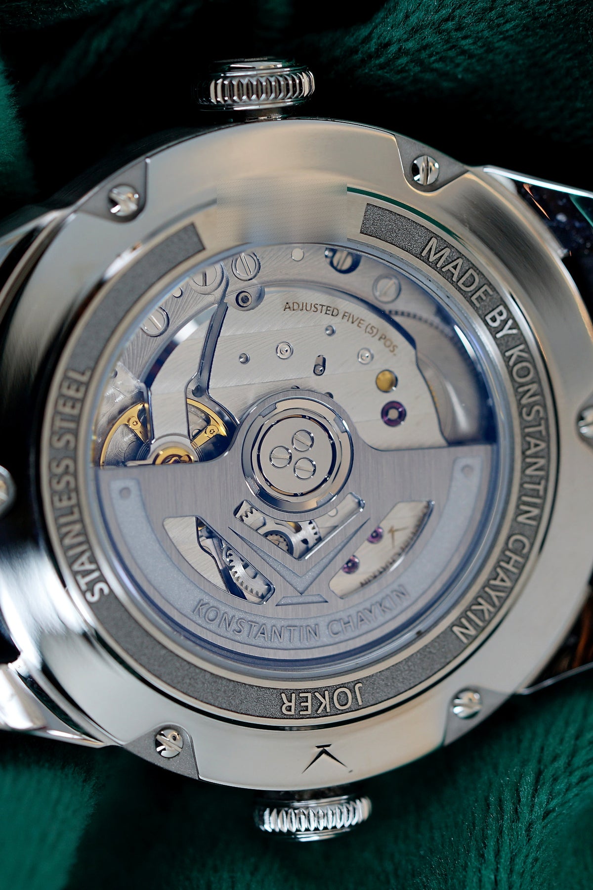 Konstantin Chaykin | Reference K.18-18 | A Stainless Steel Automatic Moon Phase Wristwatch