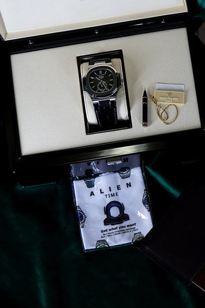 Patek Philippe | Reference 5726A-001 | A Stainless Steel Automatic Annual Calendar Moon Phases Wristwatch