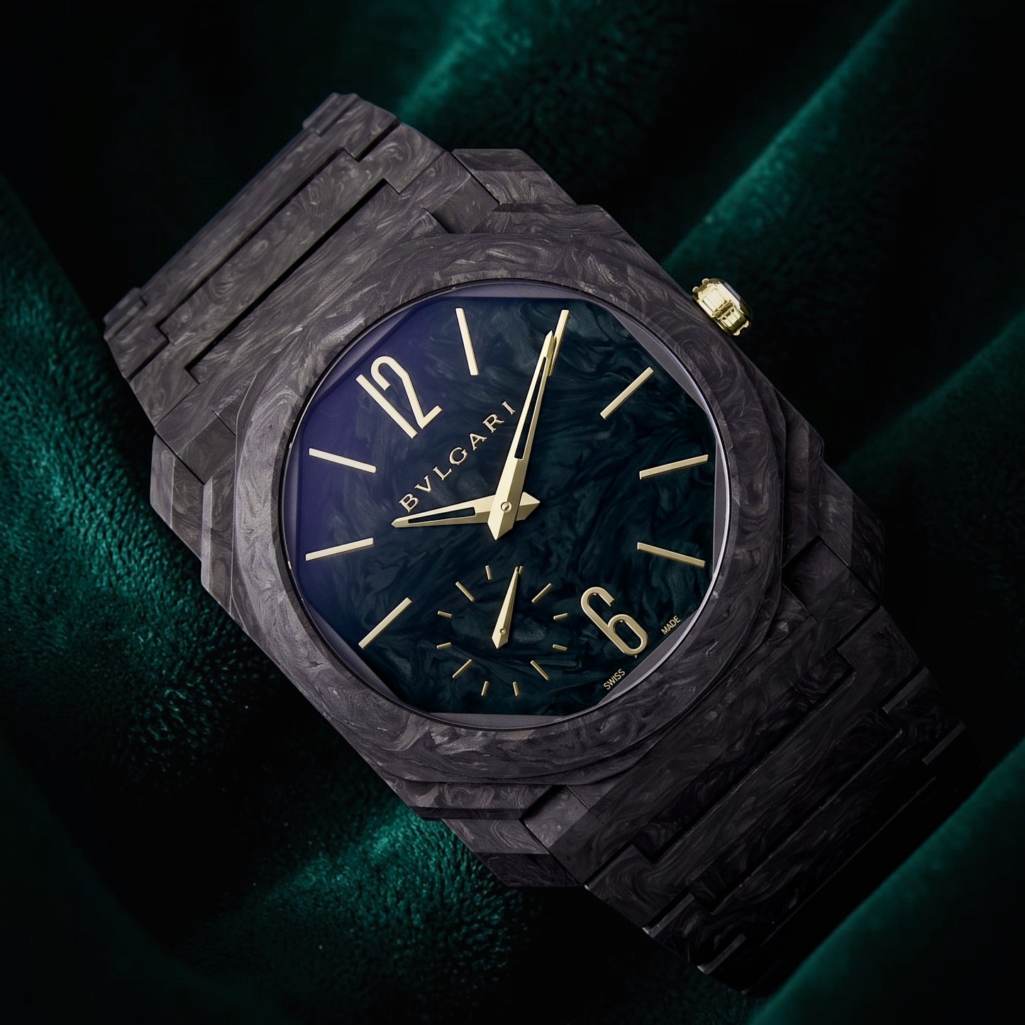 Bvlgari Octo Finissimo | Ref 103779 | A Rare Gold Carbon Ultra-thin Wristwatch