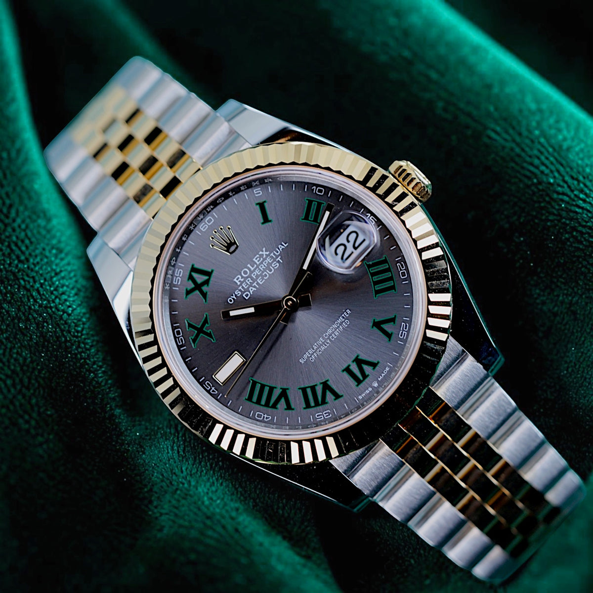 Rolex Datejust | Ref 126333 | A Distinctive Gray Wimbledon dial on a Jubilee Bracelet wristwatch