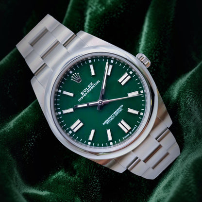 Rolex Oyster Perpetual 41 124300 'Rare Green Dial'