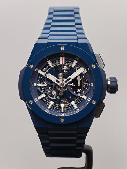 BNIB Hublot Big Bang Integrated Blue Ceramic 42mm Ref: 451.EX.5123.EX