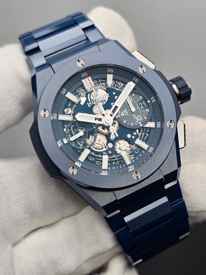 BNIB Hublot Big Bang Integrated Blue Ceramic 42mm Ref: 451.EX.5123.EX