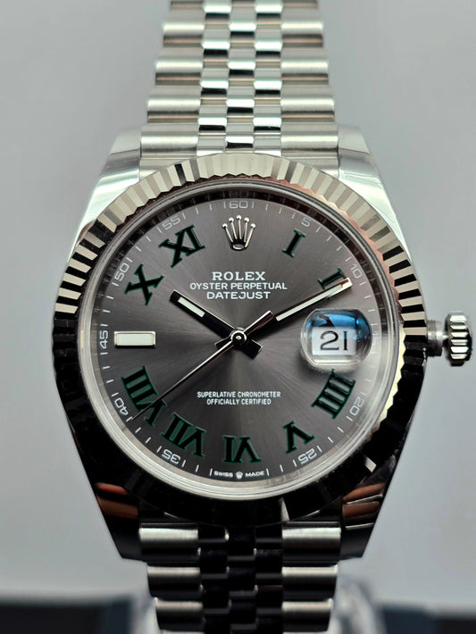 Rolex Datejust 41mm Jubilee 126334 Wimbledon Dial not daytona, datejust 2, datejust ii, tudor, seadweller, skydweller