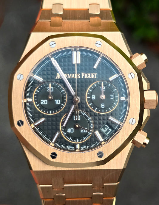 Audemars Piguet Royal Oak Chronograph Rose Gold Green Dial Selfwinding 26240OR AP AUDEMARS PIGUET Chronograph