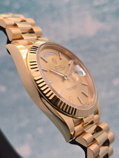 Rolex Day-Date 40 Reference 228238 Presidential Timepiece in Champagne Yellow (2023)