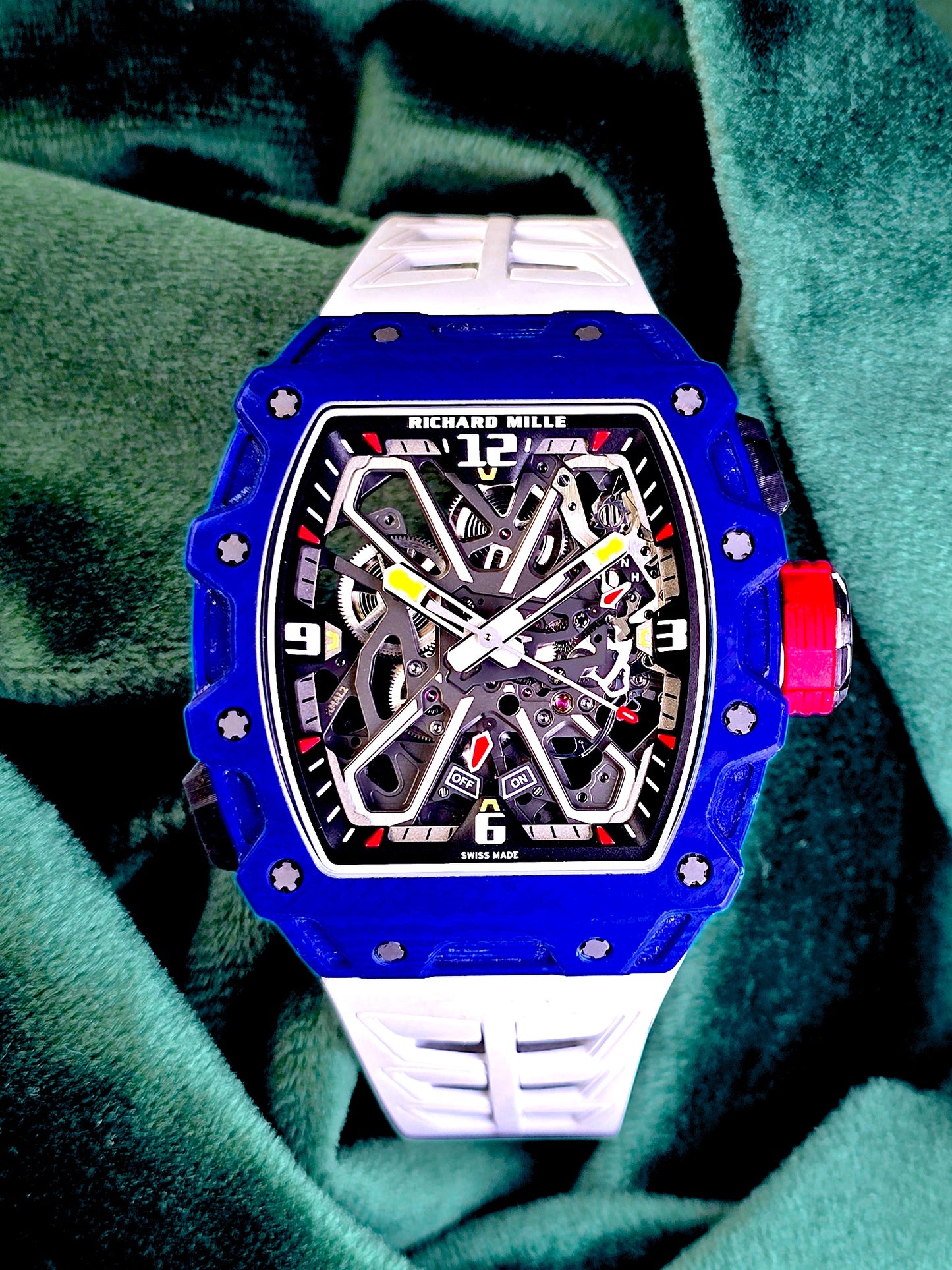 Richard Mille | Ref RM 35-03 | A Blue Carbon TPT "Rafael Nadal" Automatic Wristwatch