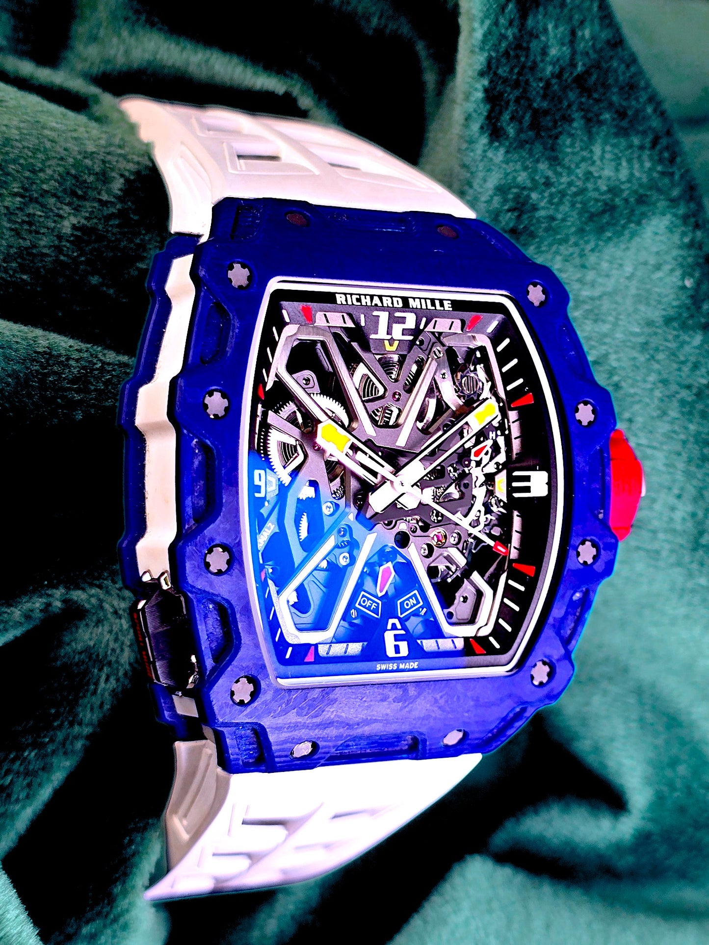 Richard Mille | Ref RM 35-03 | A Blue Carbon TPT "Rafael Nadal" Automatic Wristwatch