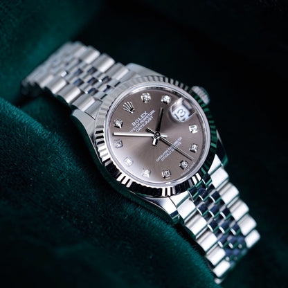 Rolex Datejust | Reference 278274 | A White Rolesor Automatic Diamond-Set Datejust 31 Wristwatch