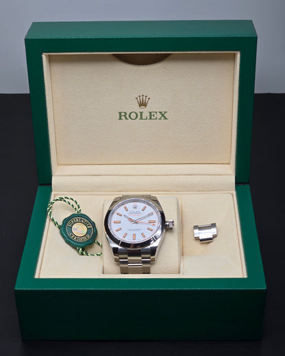 Rolex Milgauss 116400 "Lightning Bolt" White Dial