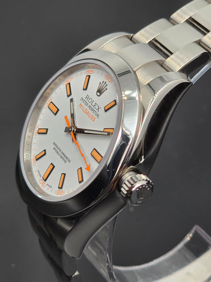 Rolex Milgauss 116400 "Lightning Bolt" White Dial