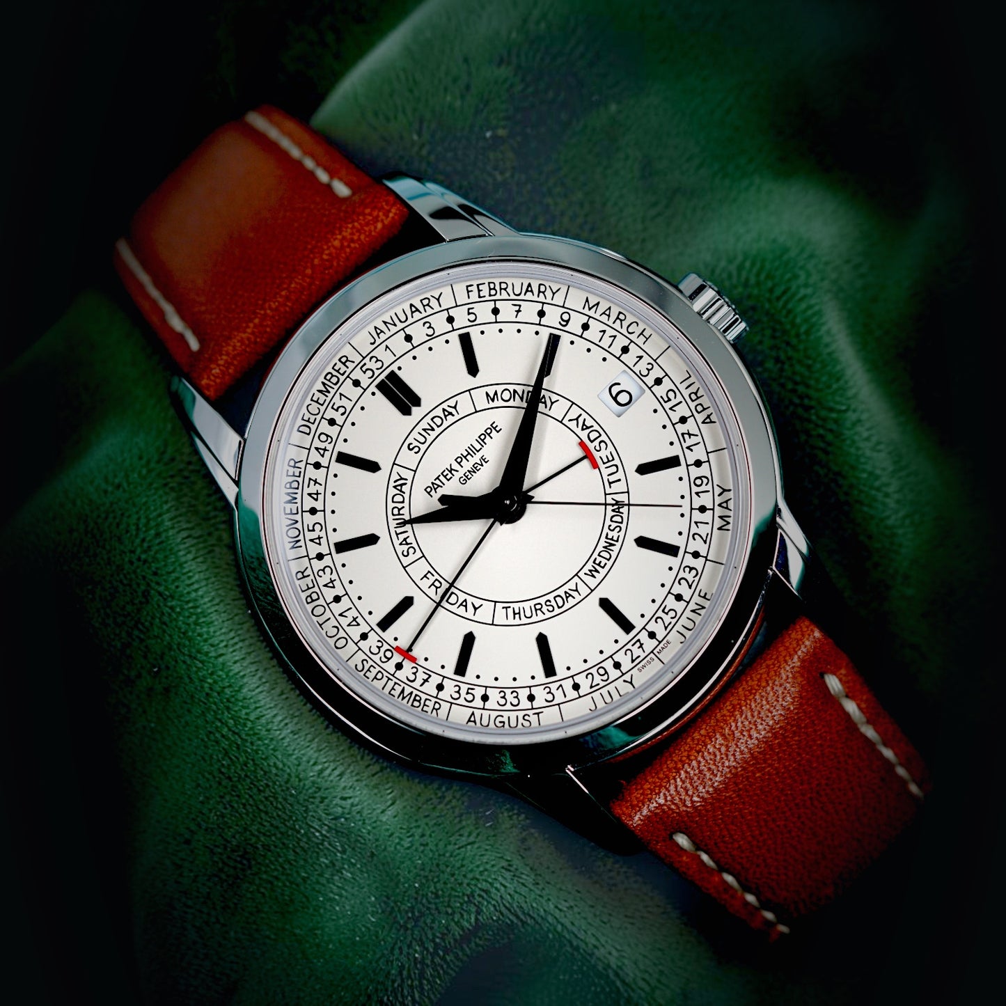 Patek Philippe Calatrava Weekly Calendar | Reference 5212a-001 | a Masterpiece Handwritten Stainless Steel Annual Calendar Wristwatch With Weekly Calendar