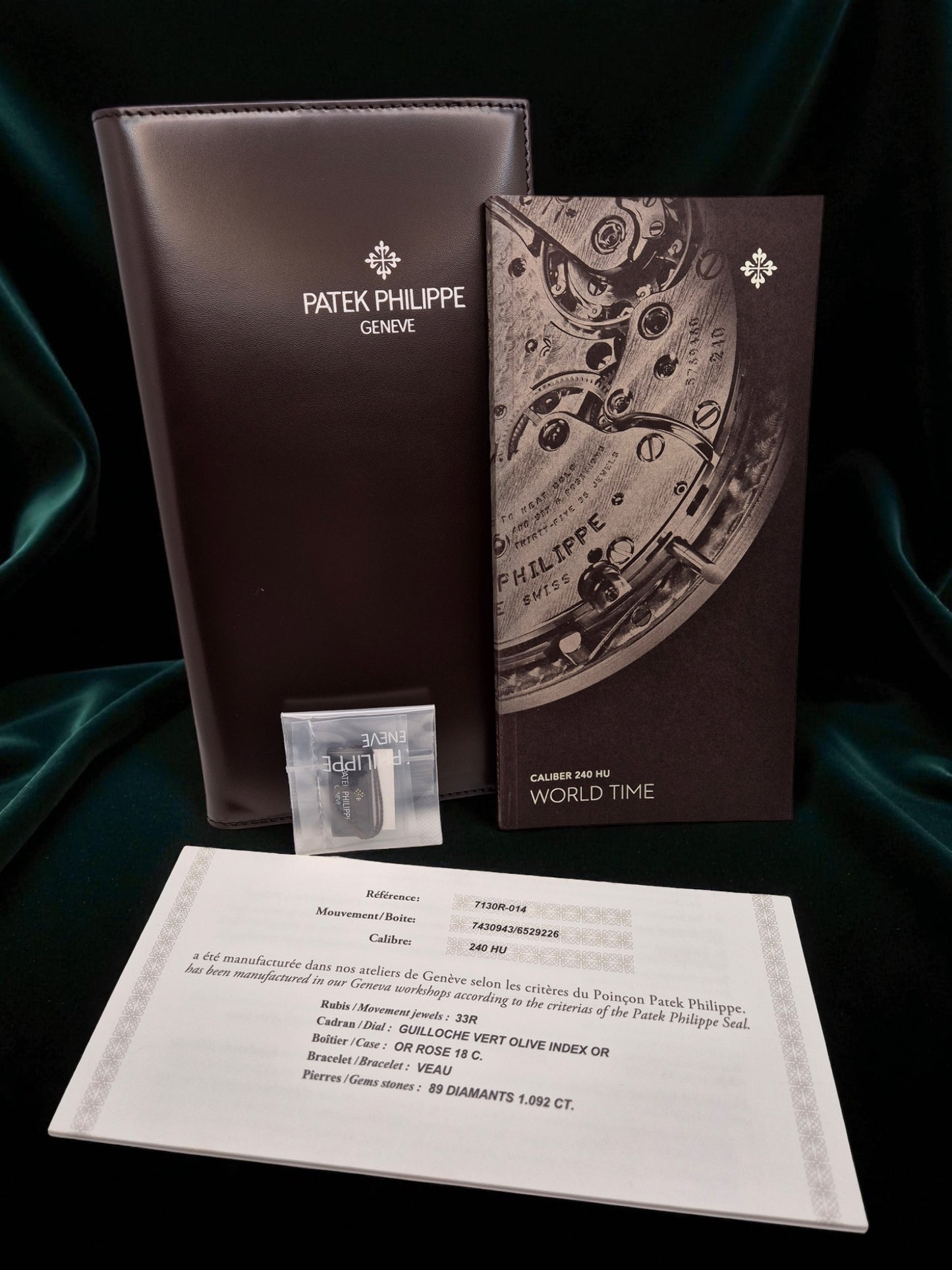 Patek Philippe World Time, Ref. 7130g | a Rare White Gold and Diamond-set Ladies' World Time Wristwatch