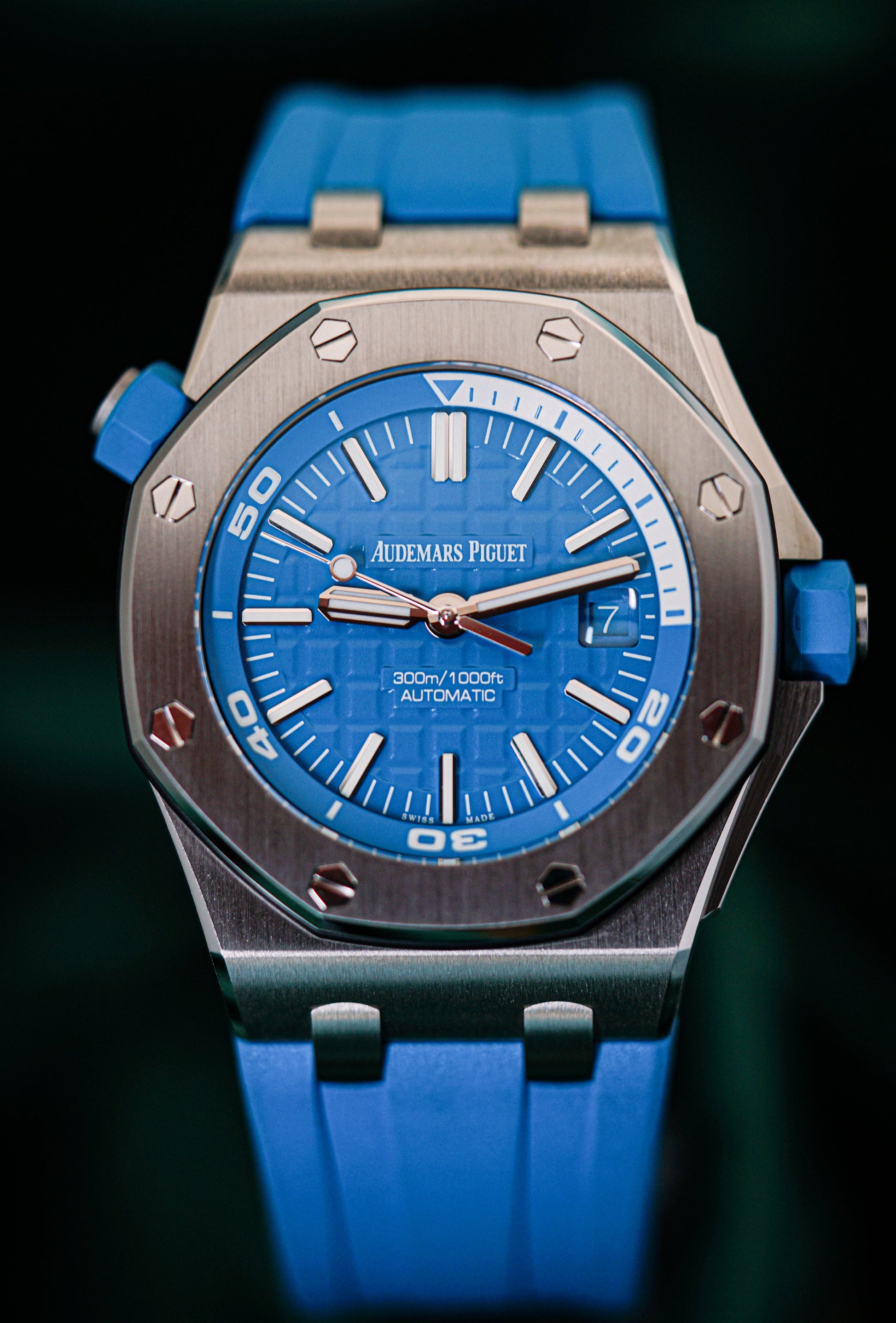 Audemars Piguet 'John Mayer New Light' Royal Oak Offshore Diver 42mm Turquoise Blue Dial 'Tiffany Blue', ref