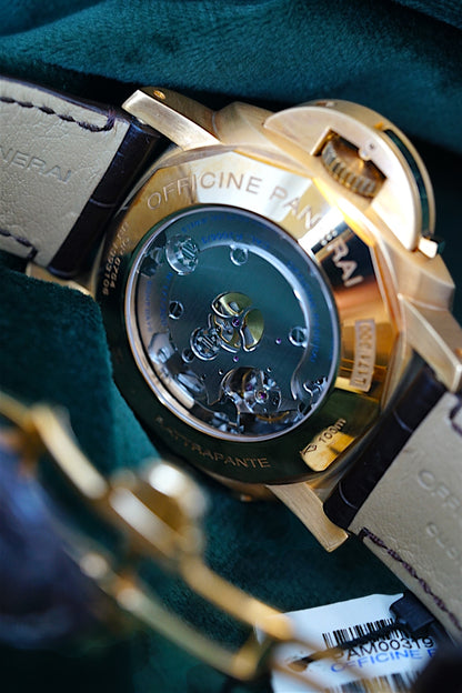 Panerai Luminor 1950 8 Days Rattrapante|ref PAM00319| a Limited Edition Pink Gold Split Second Chronograph Wristwatch With Eight Day Power Reserve