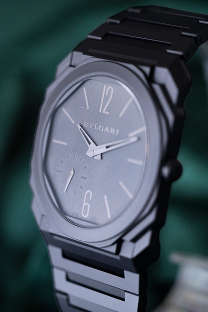 Bulgari Octo Finissimo | Ref 103077 | Black Sandblasted Ceramic Automatic Watch